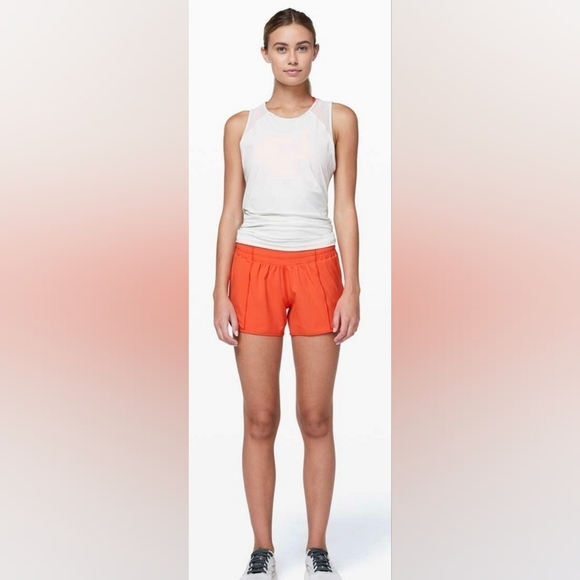 Lululemon Hotty Hot Short II *Long 4 "Hot Sunset - Picture 3 of 8